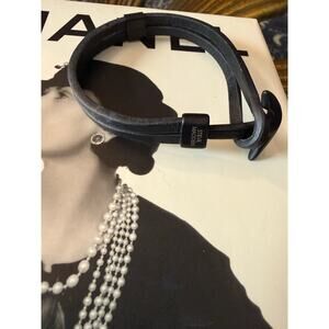 Steve Madden Leather Anchor Hook Bracelet